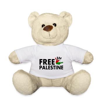 Free palestine - Nounours - blanc - Devant