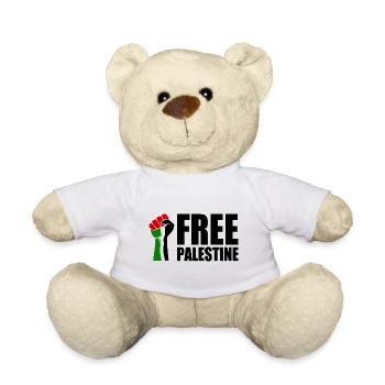 Free palestine - Nounours - blanc - Devant