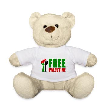 Free palestine - Teddy Bear - white - Front
