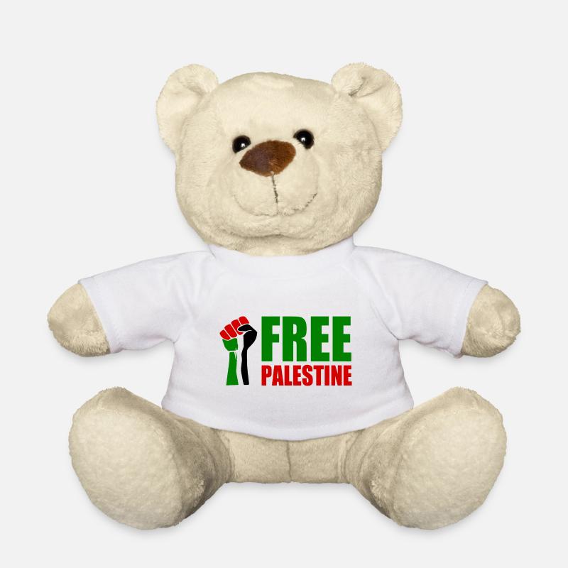 Free palestine - Teddy Bear - white