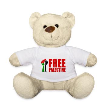 Free palestine - Nounours - blanc - Devant