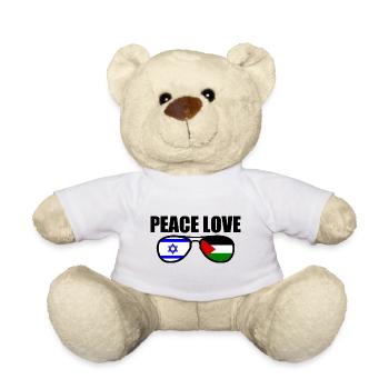 Frieden für Free Palestine Israel - Teddy - Weiß - Vorne