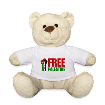 Free palestine - Teddy Bear - white - Front