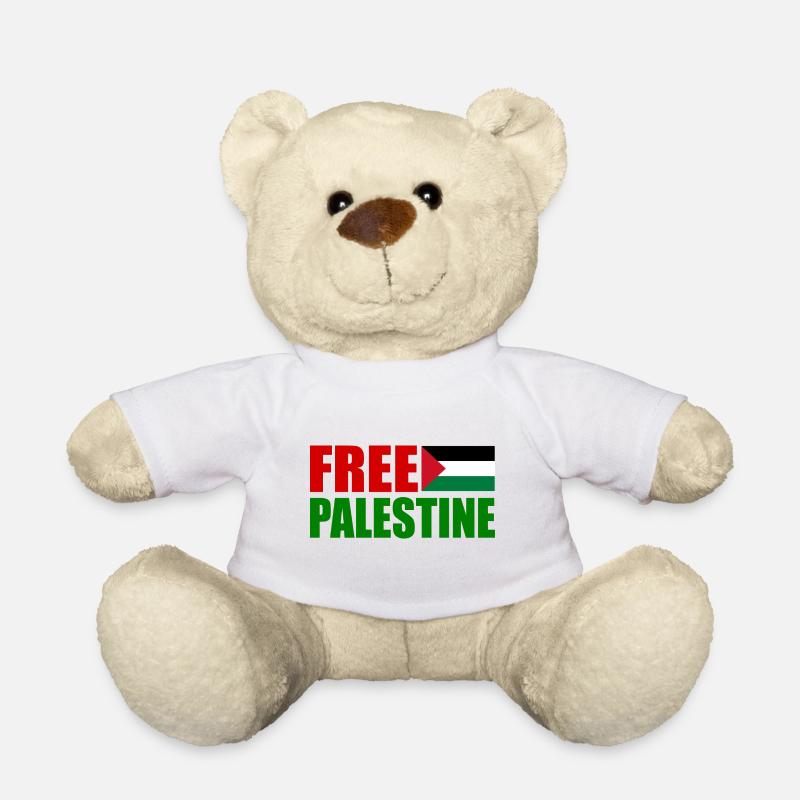 Free palestine - Teddy Bear - white