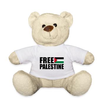 Free palestine - Nounours - blanc - Devant