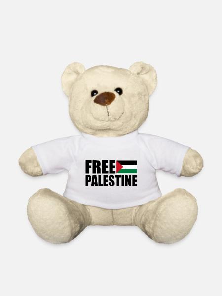 Free palestine - Teddy Bear - white