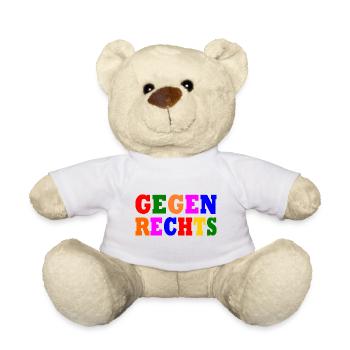 Gegen rechts - Teddy - Weiß - Vorne