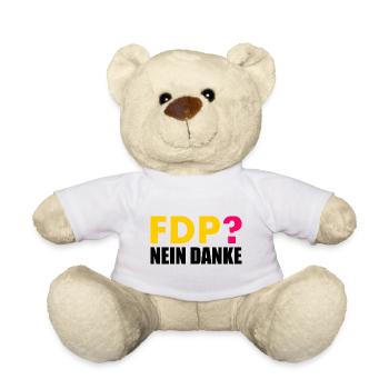 Fdp nein danke - Teddy - Weiß - Vorne