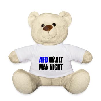 afd wählt man nicht - Teddy - Weiß - Vorne