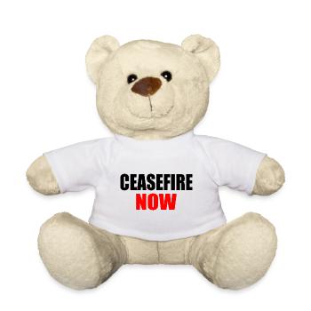 Ceasefire now - Teddy - Weiß - Vorne