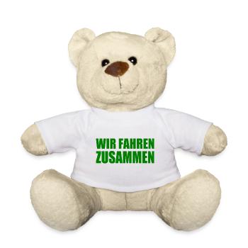 wir fahren zusammen - Teddy - Weiß - Vorne