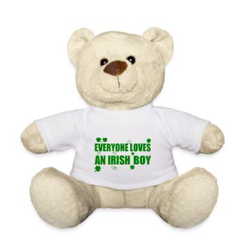 everyone loves an irish boy - Teddy Bear - white - Front