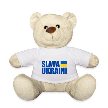 Slava ukraini - Teddy - Weiß - Vorne