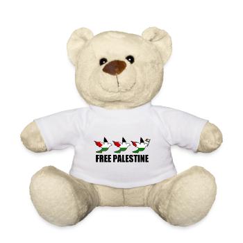 Free palestine - Teddy Bear - white - Front