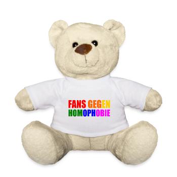 fans gegen homophobie - Teddy - Weiß - Vorne