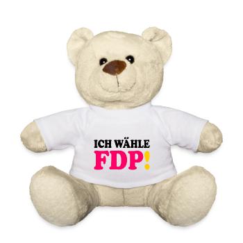 Ich wähle fdp - Teddy - Weiß - Vorne