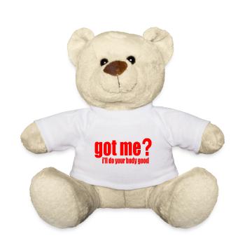 got me? i'll do your body good - Nounours - blanc - Devant