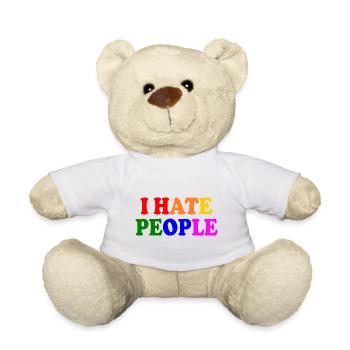 I hate people - Teddy - Weiß - Vorne