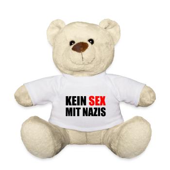 kein sex mit nazis - Teddy - Weiß - Vorne