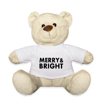 Merry and bright - Teddy - Weiß - Vorne