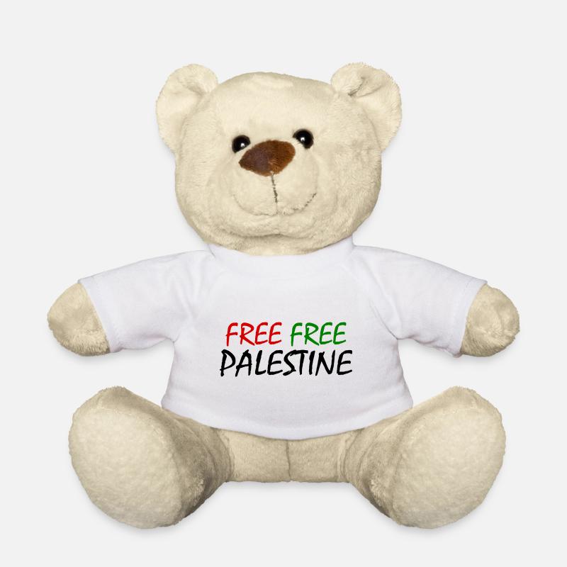 Free palestine - Teddy Bear - white