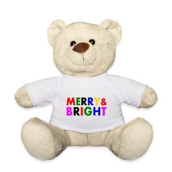 Merry and bright - Nounours - blanc - Devant