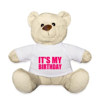 It's my birthday - Nounours - blanc - Devant