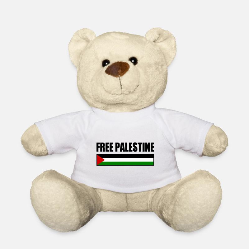 Free palestine - Teddy Bear - white