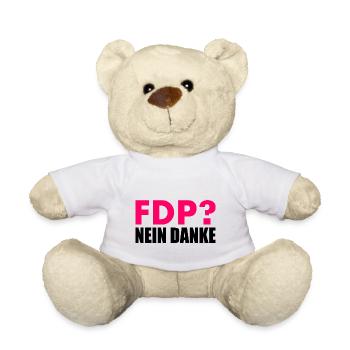 Fdp nein danke - Teddy - Weiß - Vorne