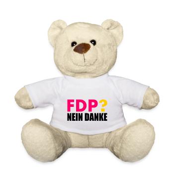 Fdp nein danke - Teddy - Weiß - Vorne