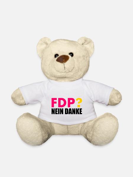 Fdp nein danke - Teddy - Weiß