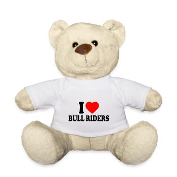 I love bull riders - Teddy - Weiß - Vorne