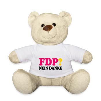 Fdp nein danke - Teddy - Weiß - Vorne