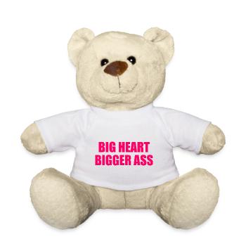 big heart bigger ass - Teddy - Weiß - Vorne