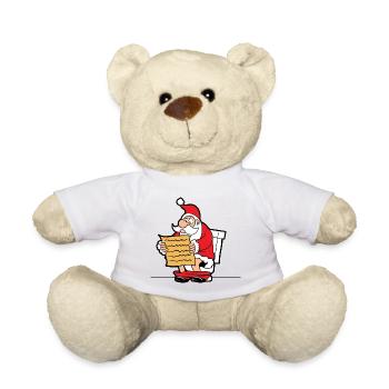 Santa Claus Christmas Santa - Teddy Bear - white - Front
