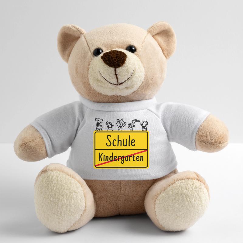 Einschulung Schulanfang Schule Kindergarten Schild Teddy