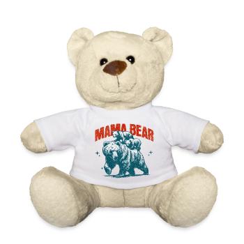 Mommy Bear, Bear Mom, Mother's Love Gift for Mommy - Teddy Bear - white - Front