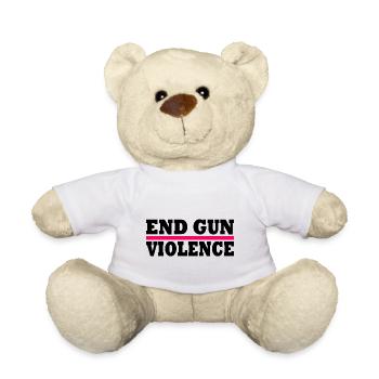 End gun violence - Nounours - blanc - Devant