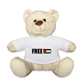 Free palestine - Nounours - blanc - Devant
