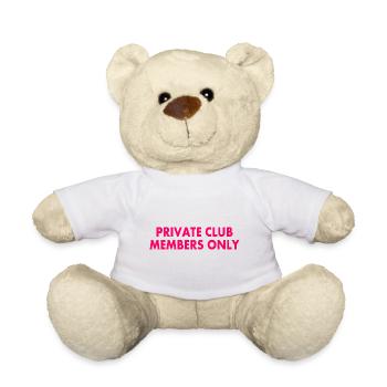 private club members only - Nounours - blanc - Devant
