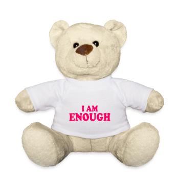 I am enough - Teddy Bear - white - Front