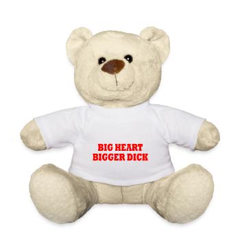 big heart bigger dick - Teddy - Weiß - Vorne
