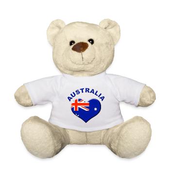 Coeur de l'Australie - Nounours - blanc - Devant