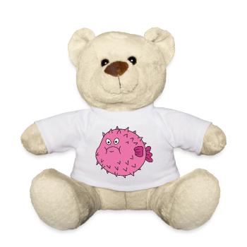 Poisson mignon mignon - Nounours - blanc - Devant