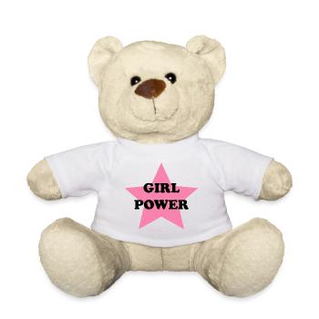 girl power rosa - Teddy - Weiß - Vorne
