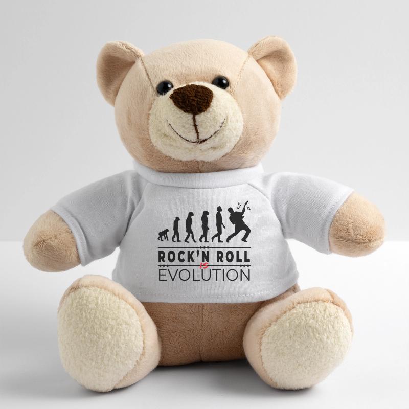 Rock'n Roll is evolution - Rock Humor Message Teddy Bear
