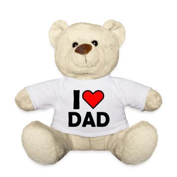 I love dad - Teddy Bear - white - Front