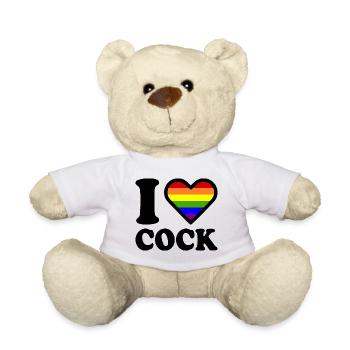 I love cock - Nounours - blanc - Devant