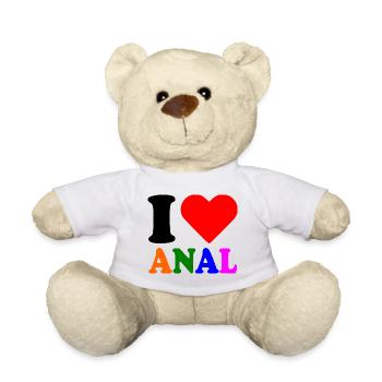 I love anal - Nounours - blanc - Devant