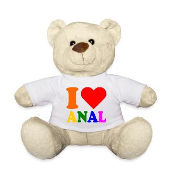 I love anal - Nounours - blanc - Devant
